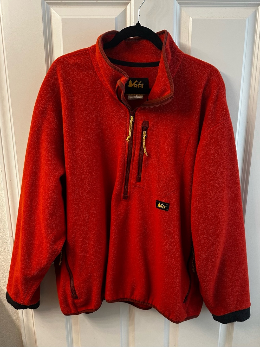 R.E.I. Quarter zip fleece, color orange, Woman’s 2XL